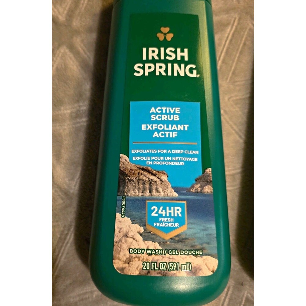 Irish Spring Active Scrub Exfoliating Gel Body Wash Citrus Scent 20 fl oz